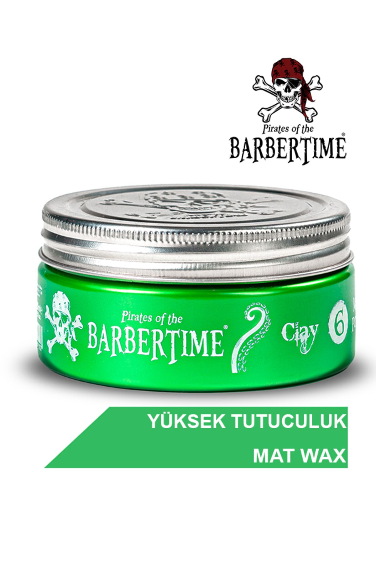 Barbertime Clay Matte (MAT) Pomade Wax - 150 ml - No:6