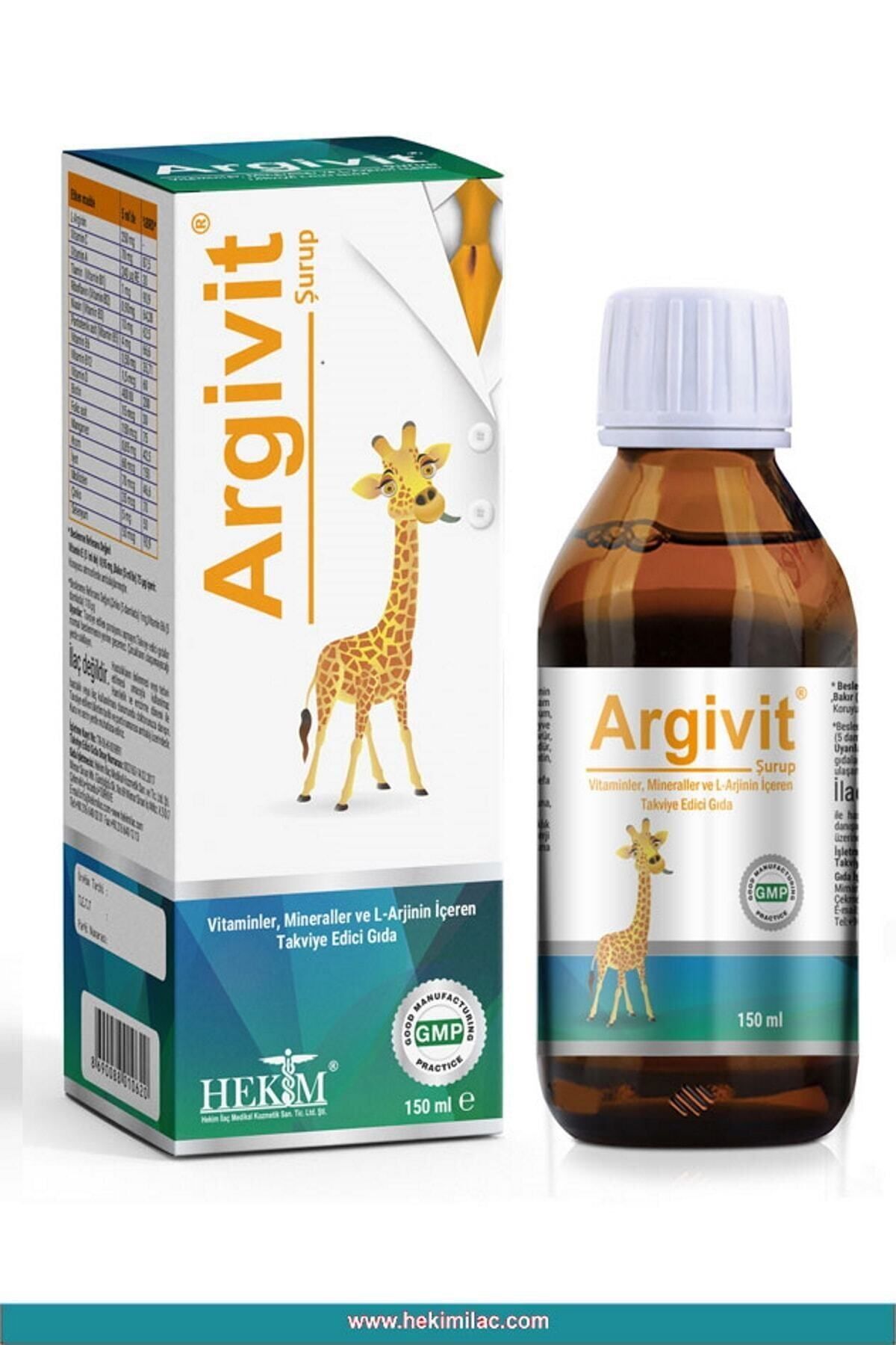 Argivit L-arginin, Vitaminler Ve Mineraller Içeren Takviye Edici Gıda 150ml