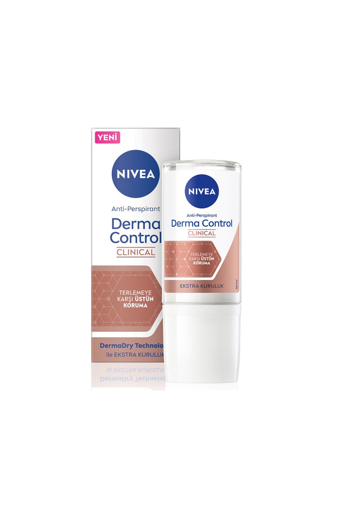 NIVEA Derma Control Clinical Üstün Koruma Kadın Deodorant Roll-On 50 ml