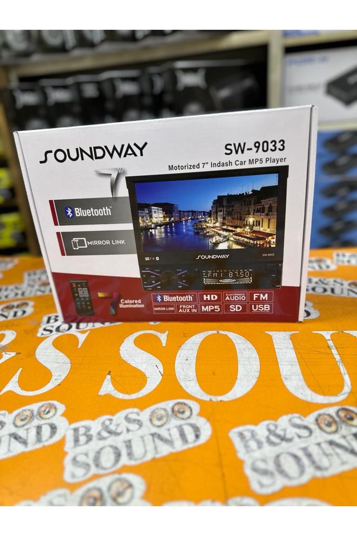 Soundway Indech Tey Ekranlı Teyp 7 Inç Bluetooht Usb Hafıza Kart Mevcut