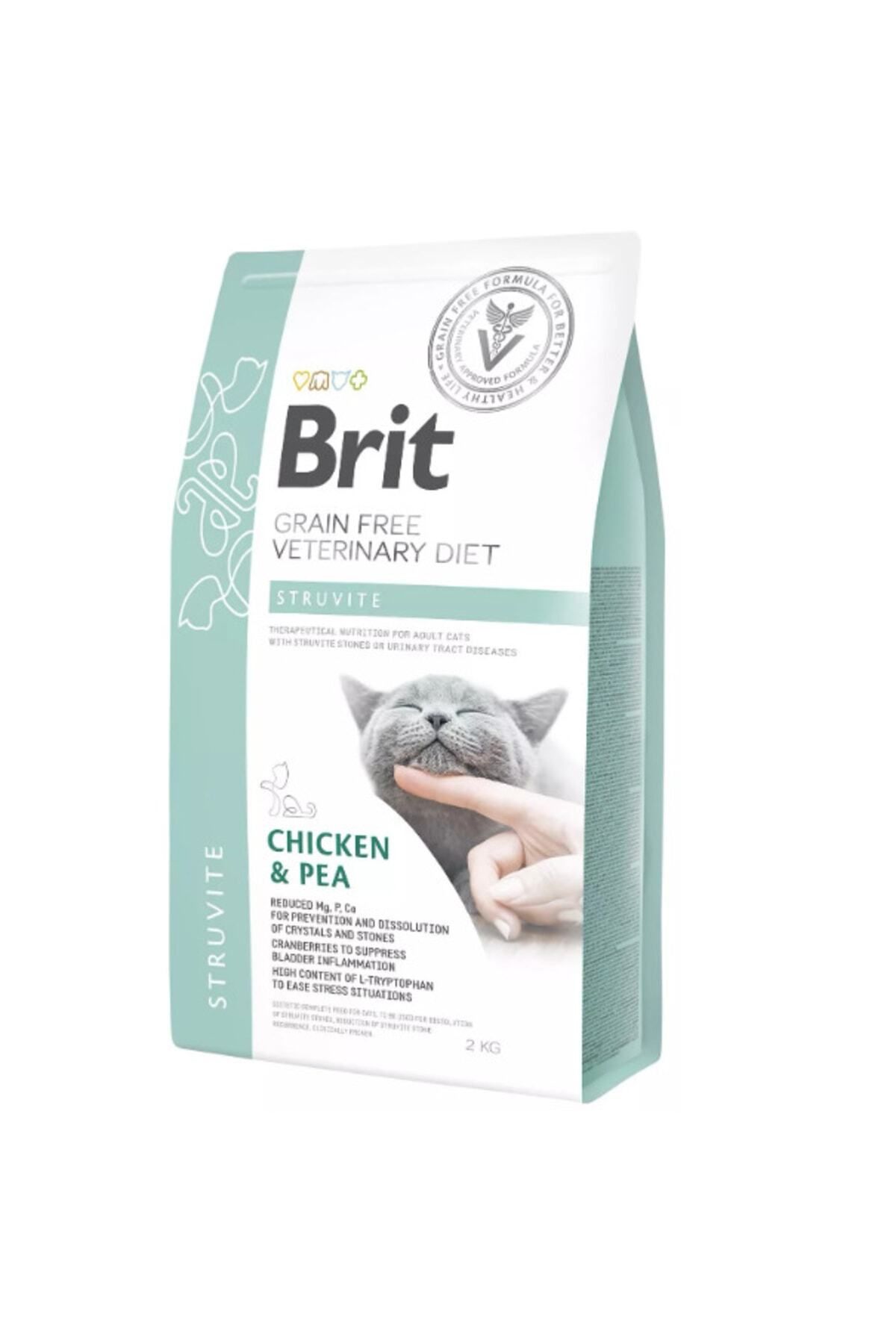 Brit Care Veterinary Diets Cat Struvite Tahılsız Tavuk Bezelye Kedi Maması 2 Kg