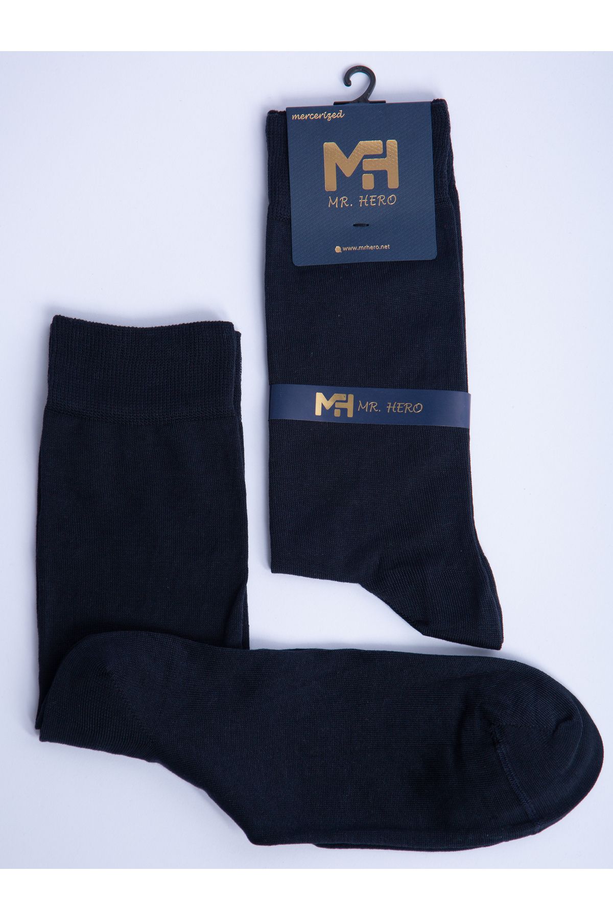 MRHERO Merserize 6'lı Lacivert Erkek Uzun Klasik Soket Çorap 1078-mh