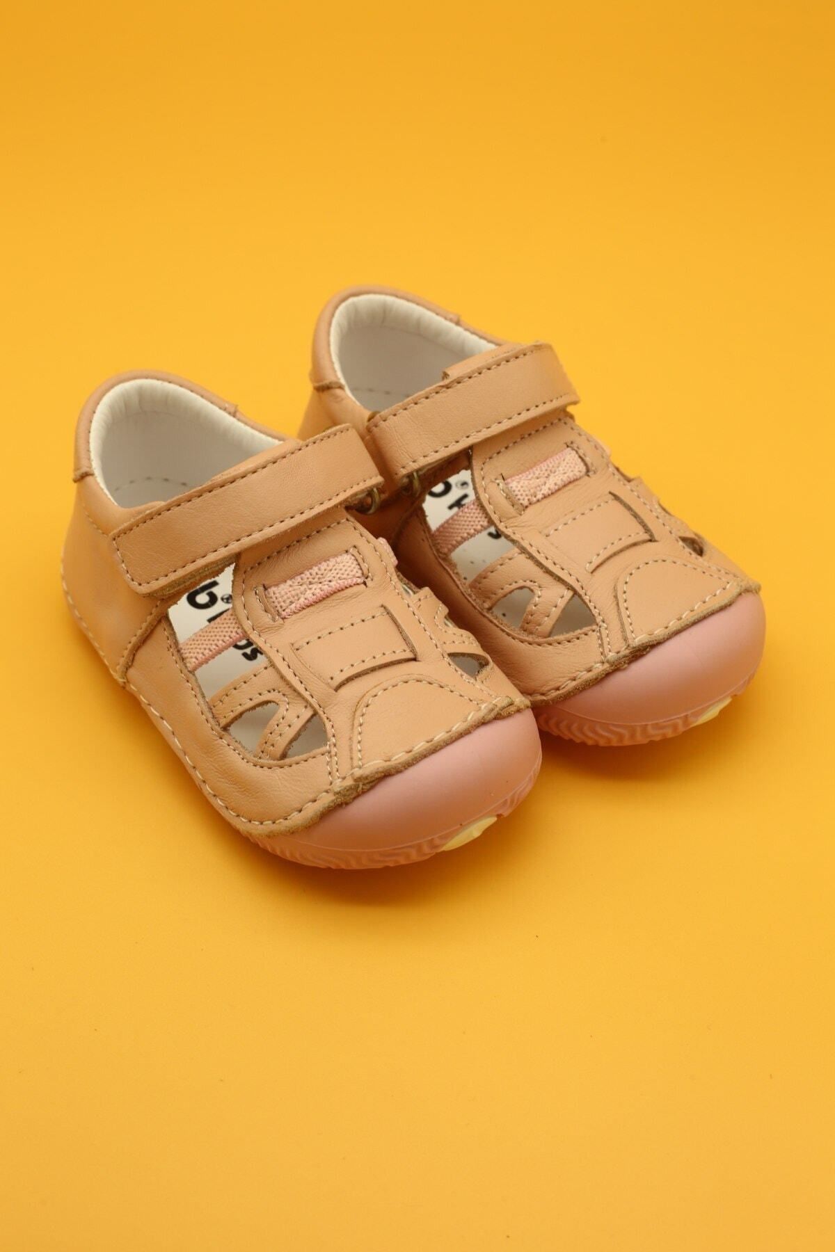 Joy Colours Hakiki Deri Ortopedik İlk Adım Bebek Ayakkabısı Yazlık B115
