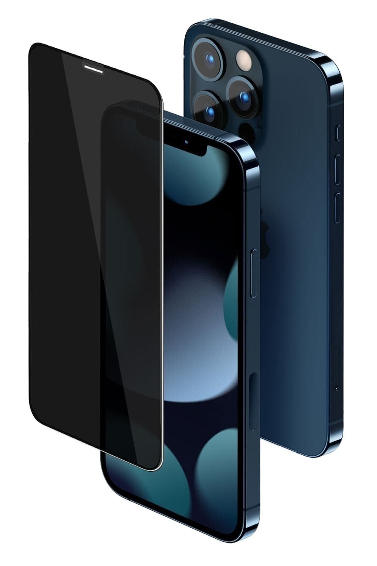 Powerfox Iphone 13 Pro Max Kırılmaz Cam Full Kaplayan Privacy Hayalet Ekran Koruyucu