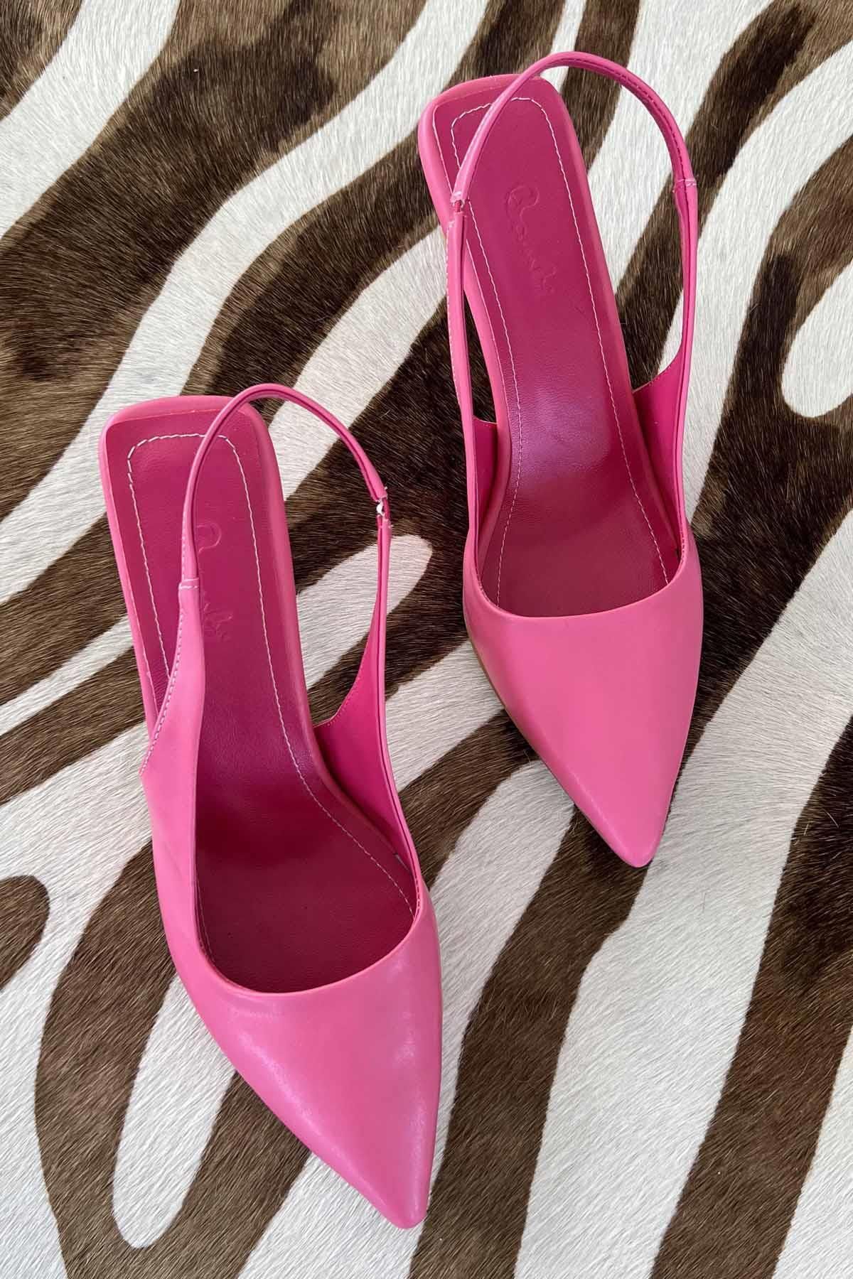 Bambi Fuşya Kadın Klasik Topuklu Ayakkabı K01548100309