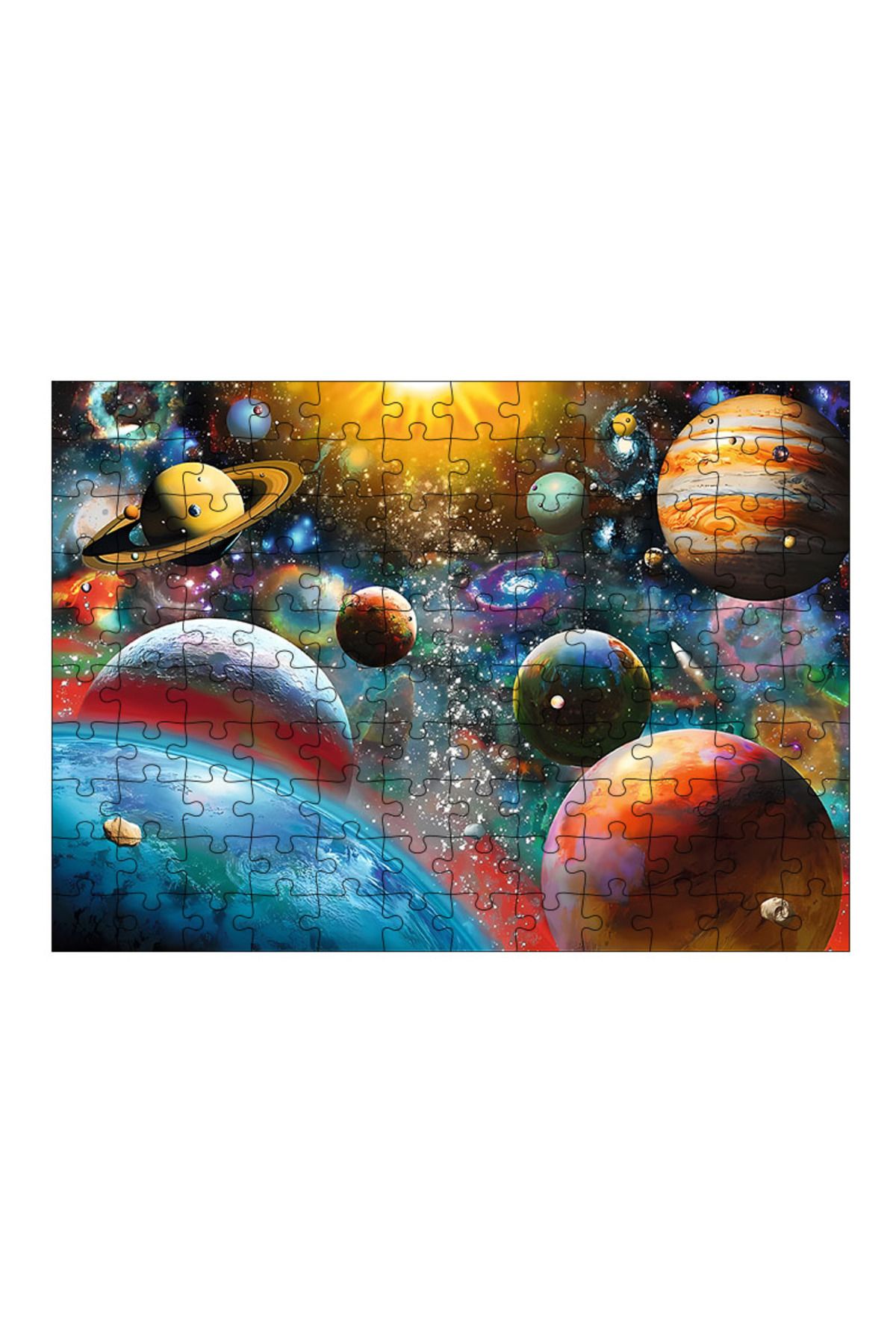 Tablomega Ahşap Mdf Puzzle Yapboz Gezegen 120 Parça 25*35 cm