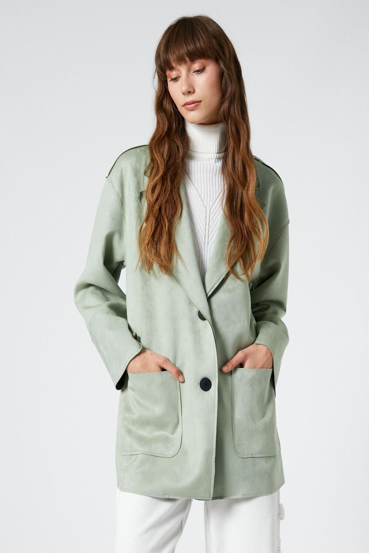 Koton Kadın Yeşil Ceket