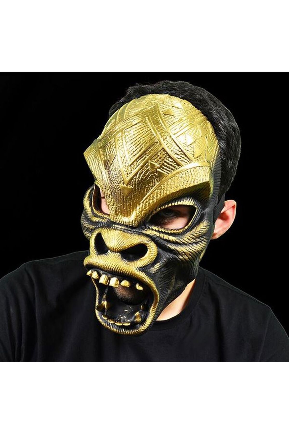 Fume Design MBaku Marvel Kostüm Yüz Maskesi Kostüm Ayarlanabilir Goril Yüz Maskesi