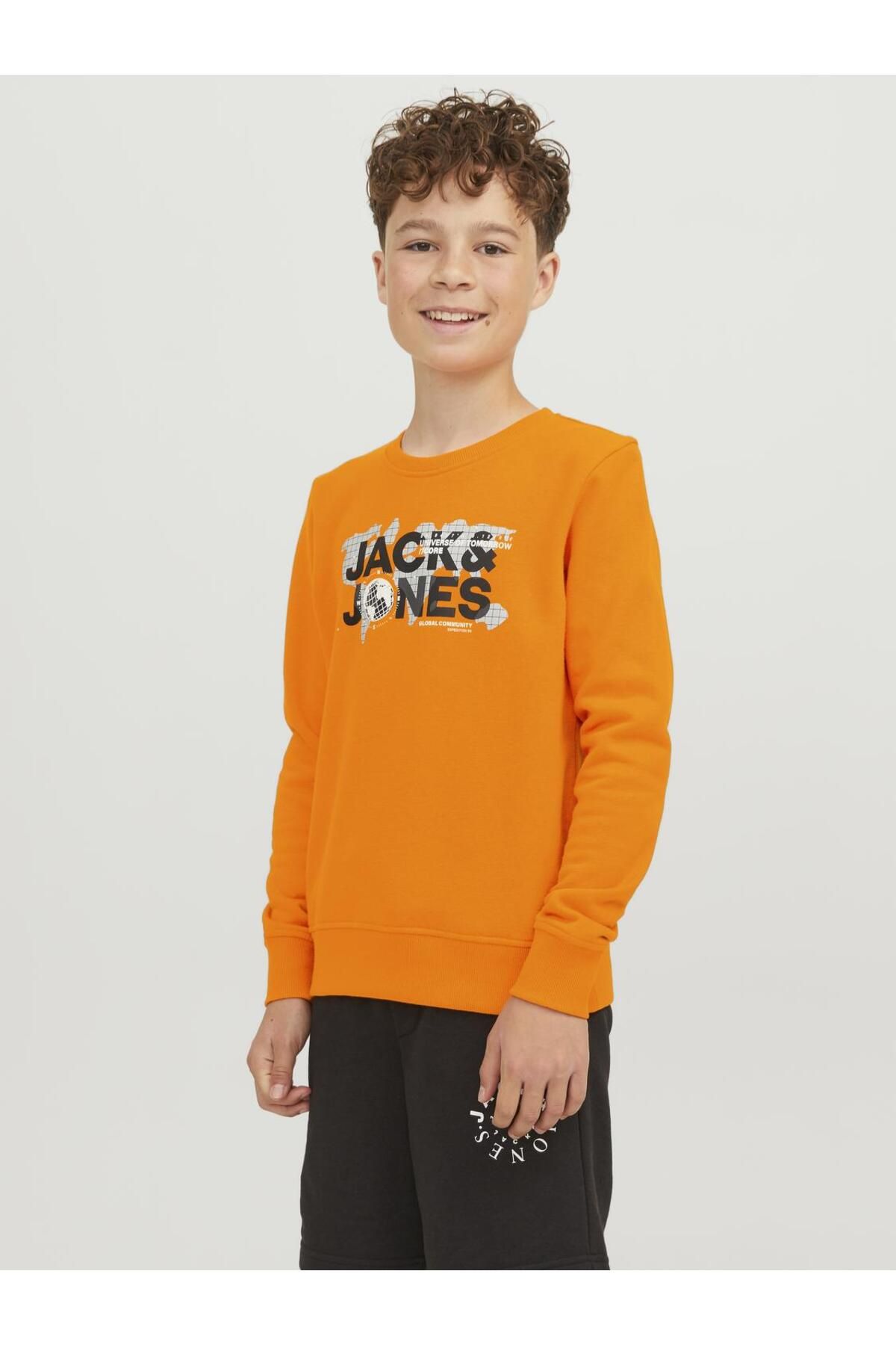 Jack & Jones Logolu Bisiklet Yaka Sweatshirt - Çocuk