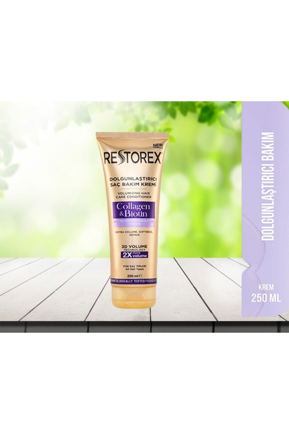 Restorex Dolgunlaştırıcı Saç Bakım Kremi Collagen & Biotin 250 Ml