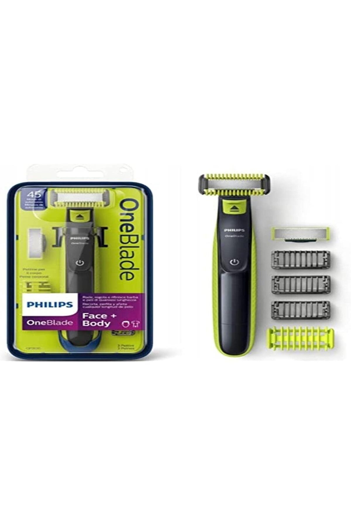 Philips OneBlade QP2620/20 tıraş makinesi, sakal kesici, vücut kılı düzeltici