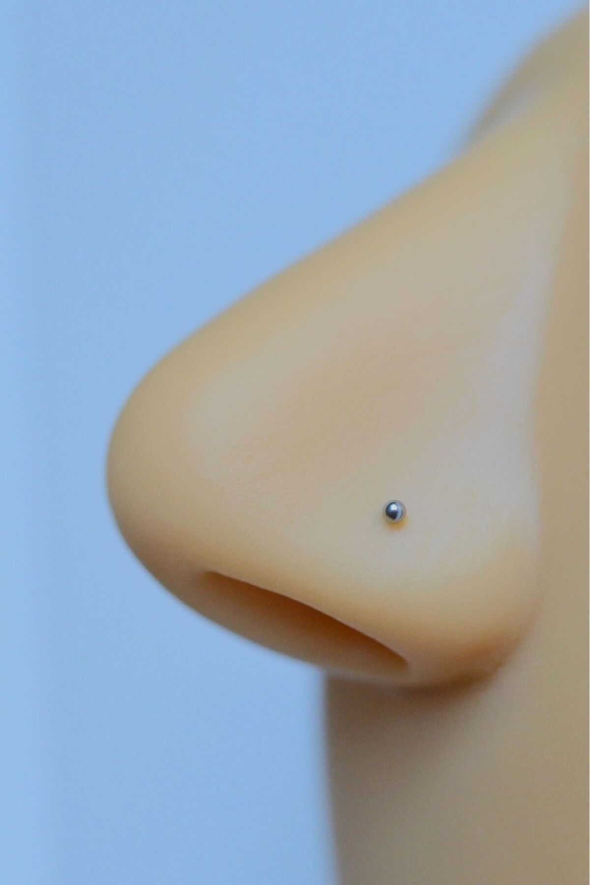 Sacce Scarves&Accessories Gümüş Renk 1.5 mm Çelik Top Hızma Burun Piercingi