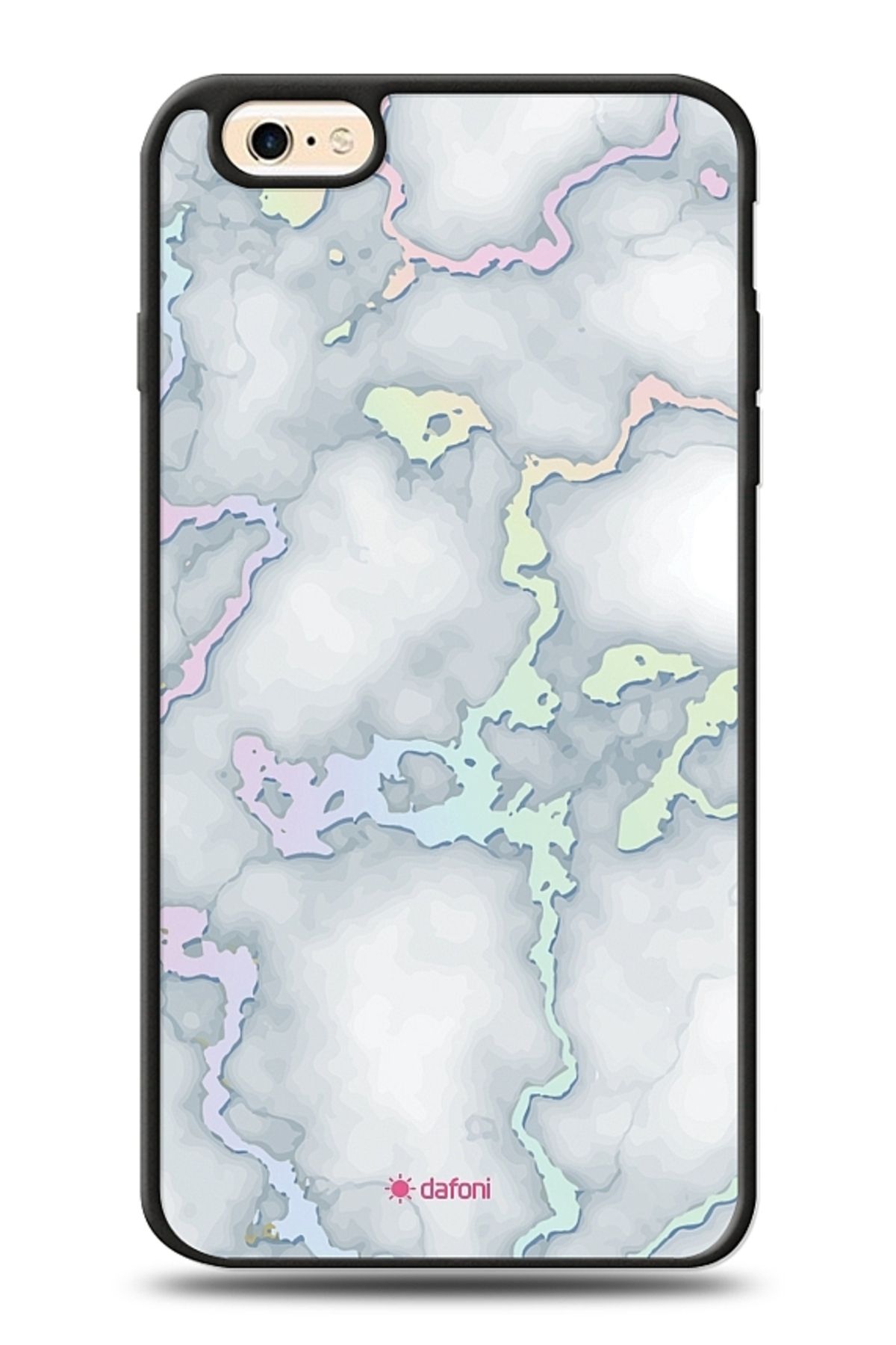 Dafoni iPhone 6 / 6S Beyaz Mermer Desenli Kılıf