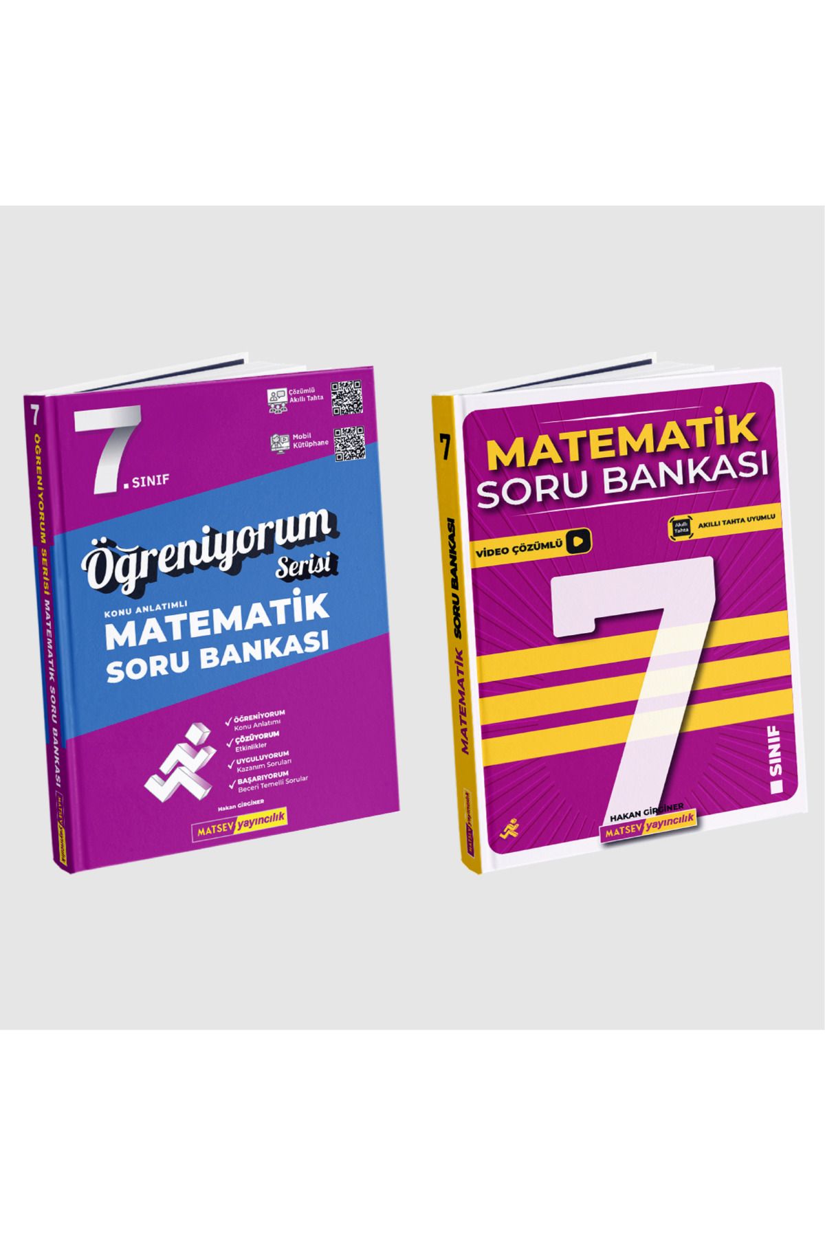 Matsev Yayıncılık 7. Sınıf Öğreniyorum Serisi ve Matematik Soru Bankası (2023-2024) Hakan Girginer