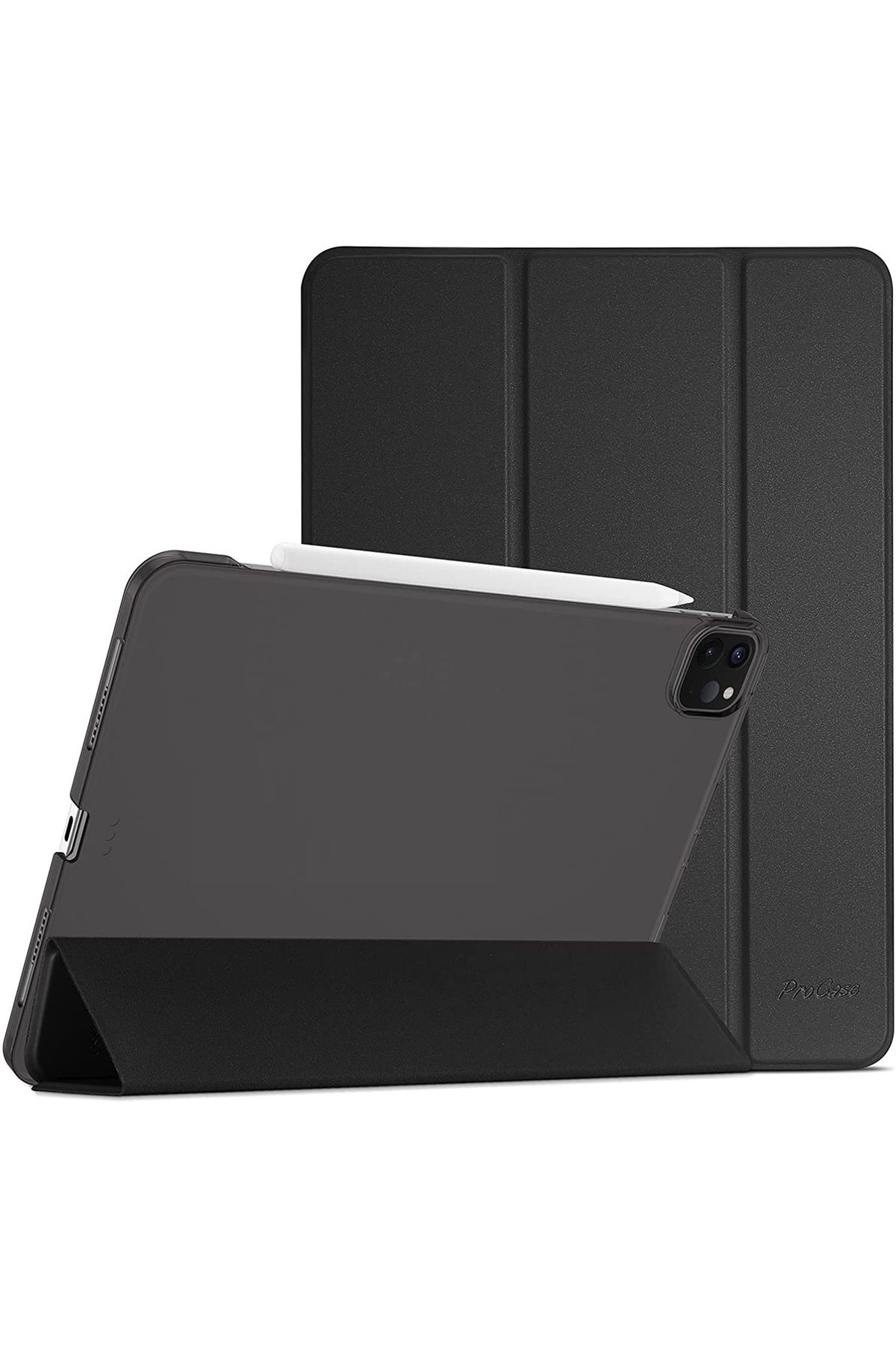 MOBAX Siyah Ipad Pro 11 2.nesil 2020 Pu Deri Smart Case Kılıf A2228 A2068 A2230 A2231