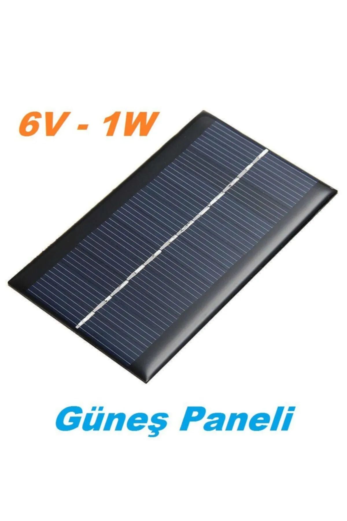 AYMAGNET 1 Adet Güneş Paneli Solar Panel 6v 1w 200 Mah Güneş Enerjisi Batarya Güneş Pili (1 Adet)