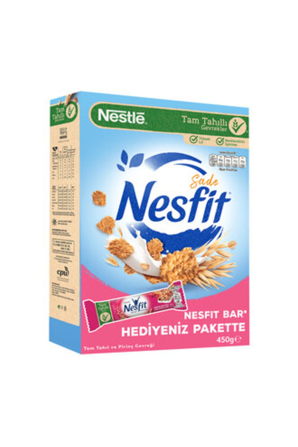 Nestle Sade Kırmızı Meyveli Bar Hediyeli Kutu 450 Gr