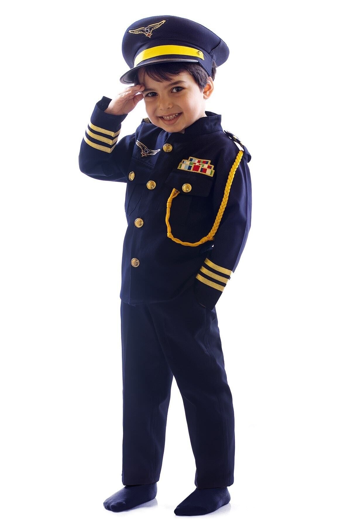 OULABİMİR Pilot Kostümü Çocuk Kıyafeti
