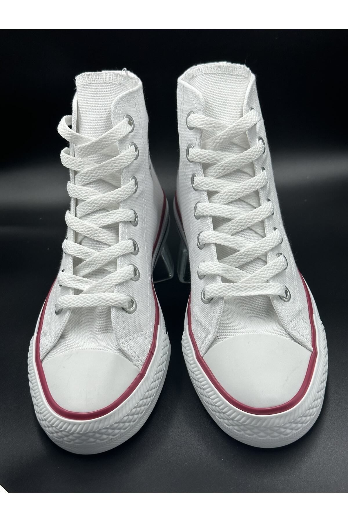 OUTLET Unisex Beyaz Bilekli Uzun Boğazlı Spor Ayakkabı - Sneaker
