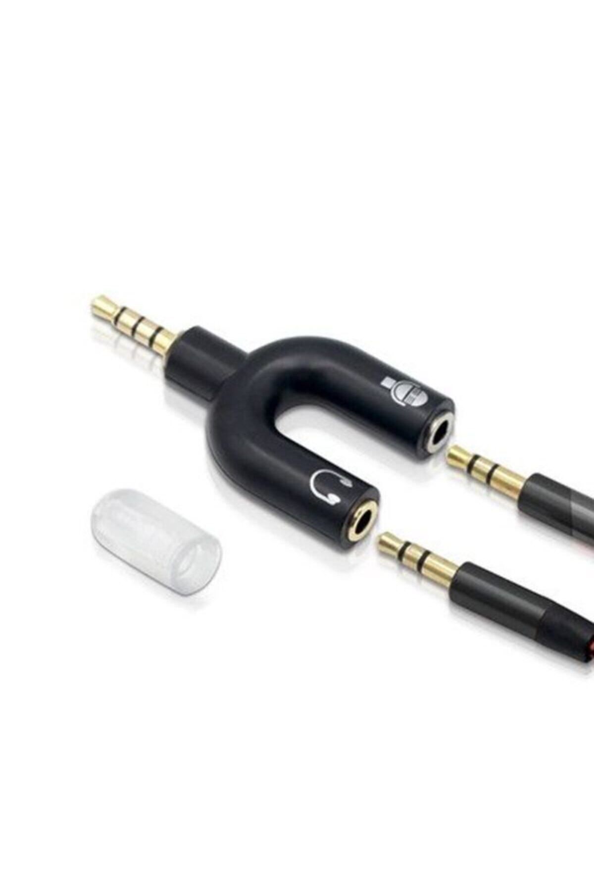 Engpars Kulaklık Mikrofon Ayırıcı Çoklayıcı 3.5mm Splitter Switch Stereo Dönüştürücü
