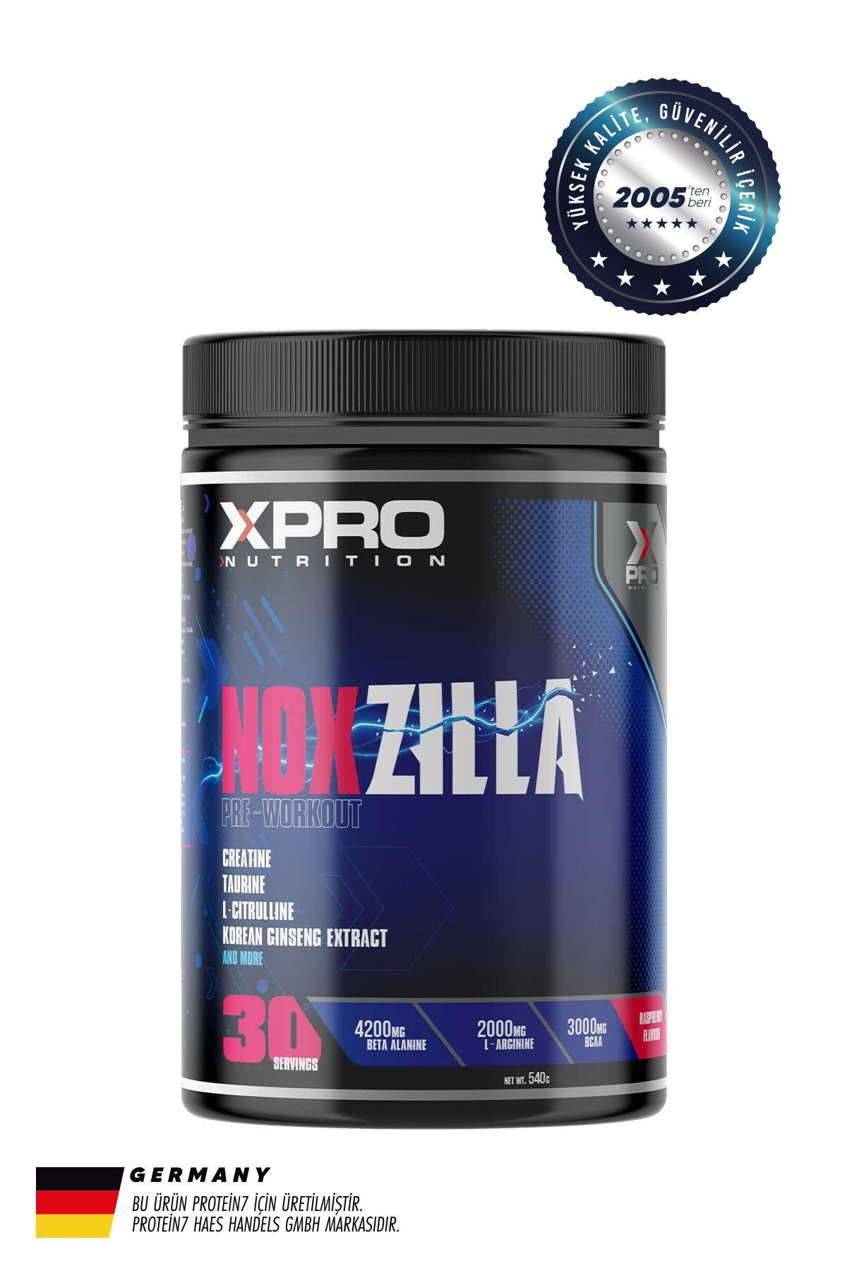 Xpro Nutrition Xpro Noxzilla Pre-workout 540gr - Ahududu Aromalı