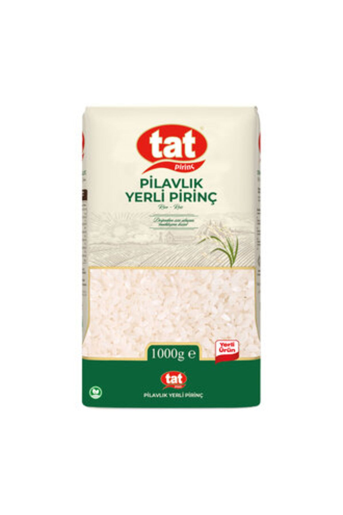 Tat Pilavlık Yerli Pirinç 1 Kg ( TAT PİLAVLIK BULGUR 1000 GRAM HEDİYE )