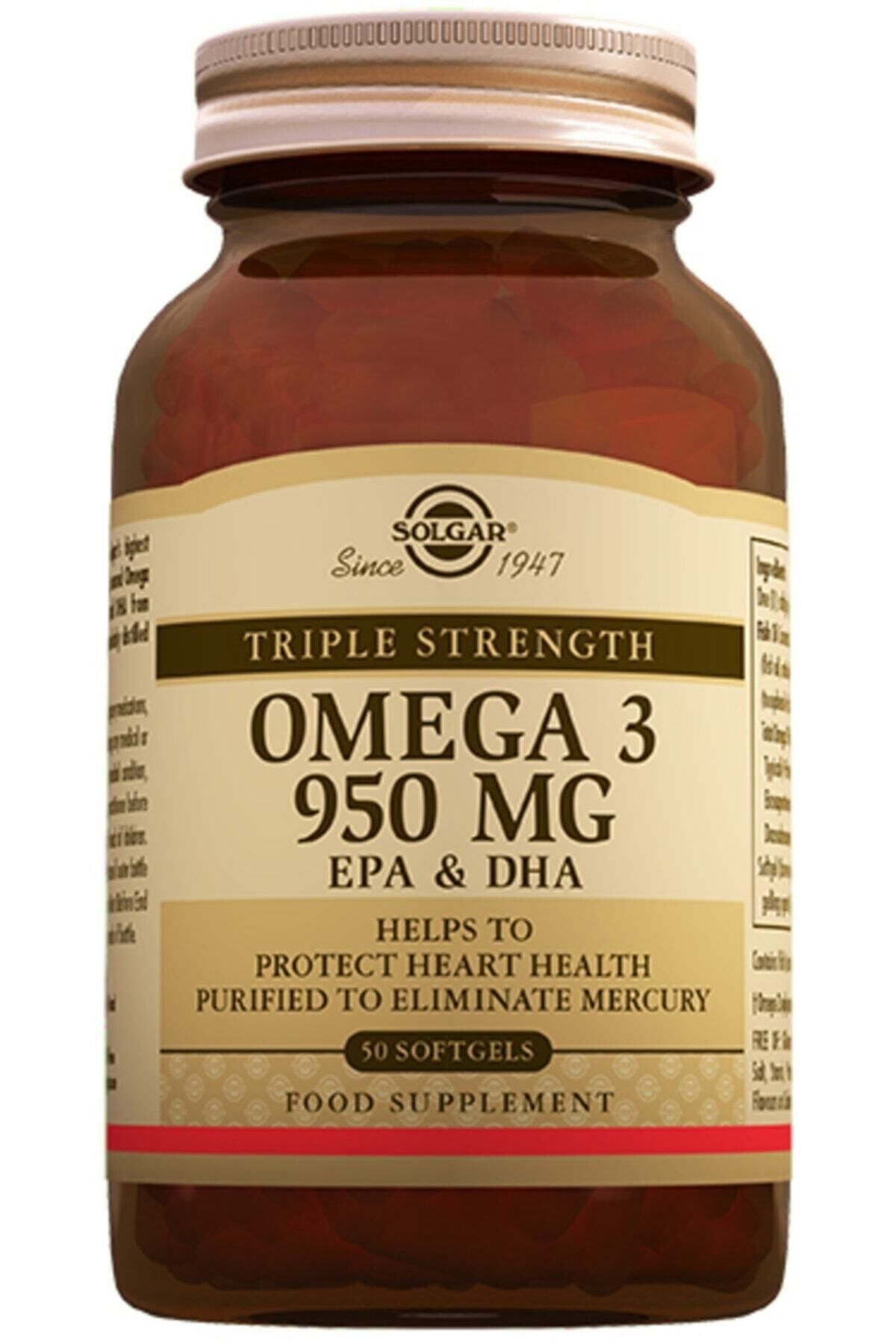 Solgar Omega 3 950 Mg 50 Kapsül