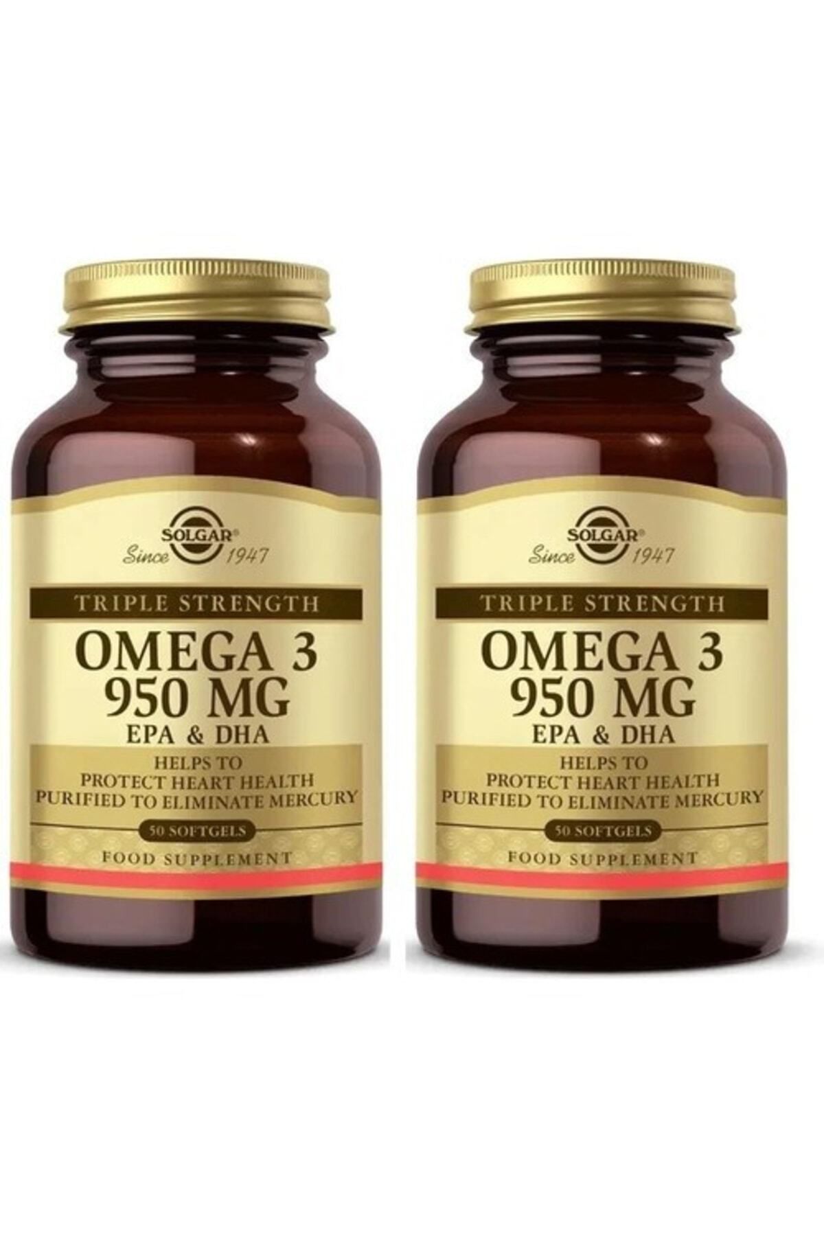 Solgar Omega-3 950 Mg 50 Kapsül 2 Adet