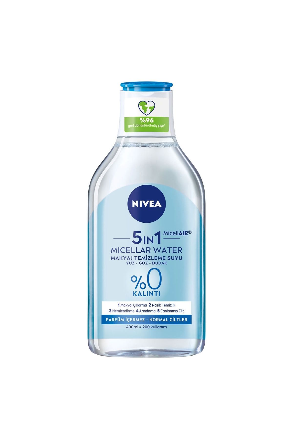 NIVEA BB Clean Makyaj Temizleme Suyu Normal Ciltler 400 ml