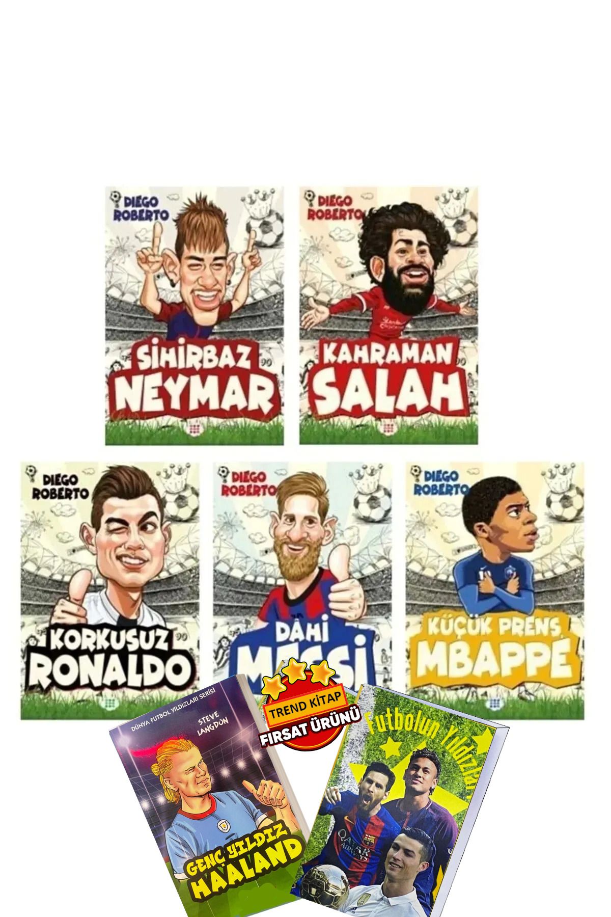 Dokuz Yayınları Dahi Messi Korkusuz Ronaldo Sihirbaz Neymar Küçük Prens Mbappe Kahraman Salah