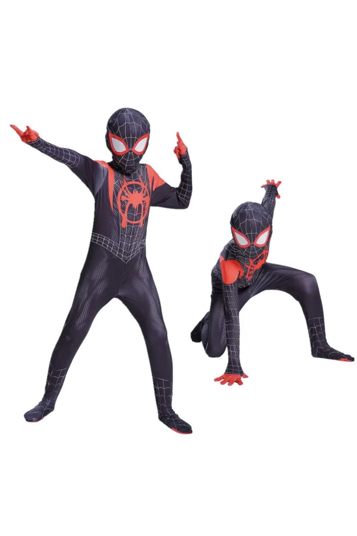 Petityu Cadılar Bayramı Miles Morales kostüm erkek çocuk kostüm