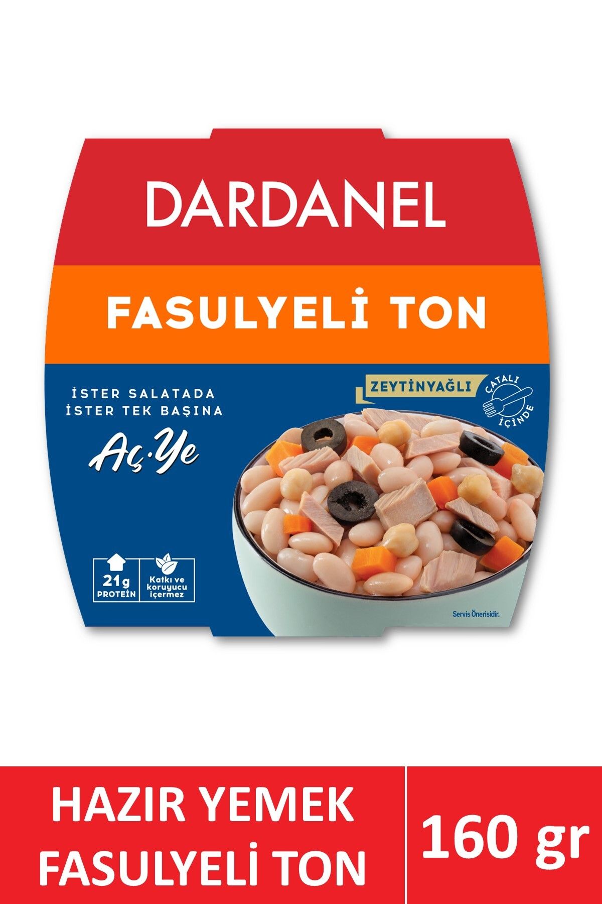 Dardanel Aç Ye Fasulyeli Ton Balığı 160 Gr