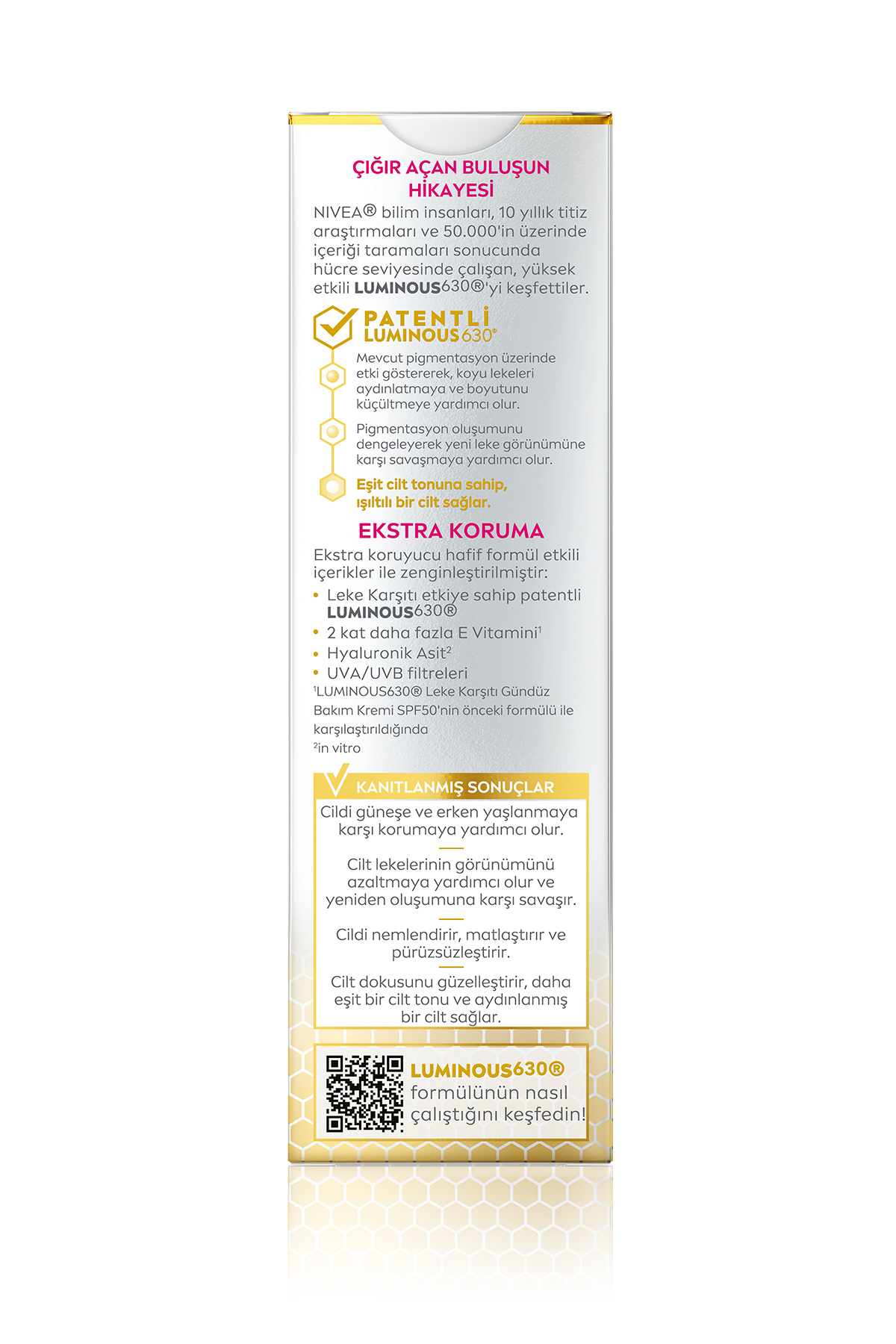 Luminous630 Leke Karşıtı Gündüz Yüz Kremi 40 Ml,spf50 Yüksek Güneş Korumalı,E Vitamini_7