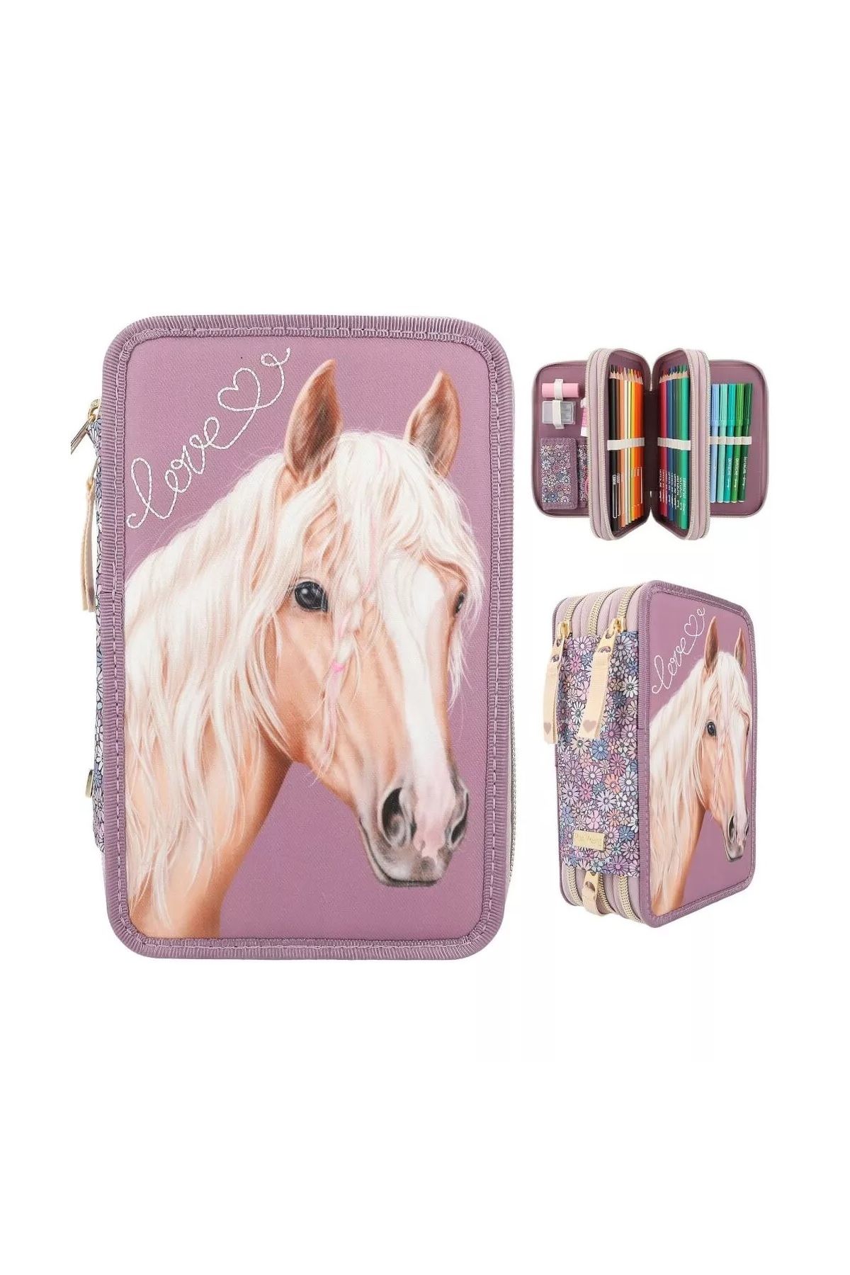 Top Model Topmodel 3 Katlı Dolu Kalemkutu - Melody Triple Pencil Case, N/a