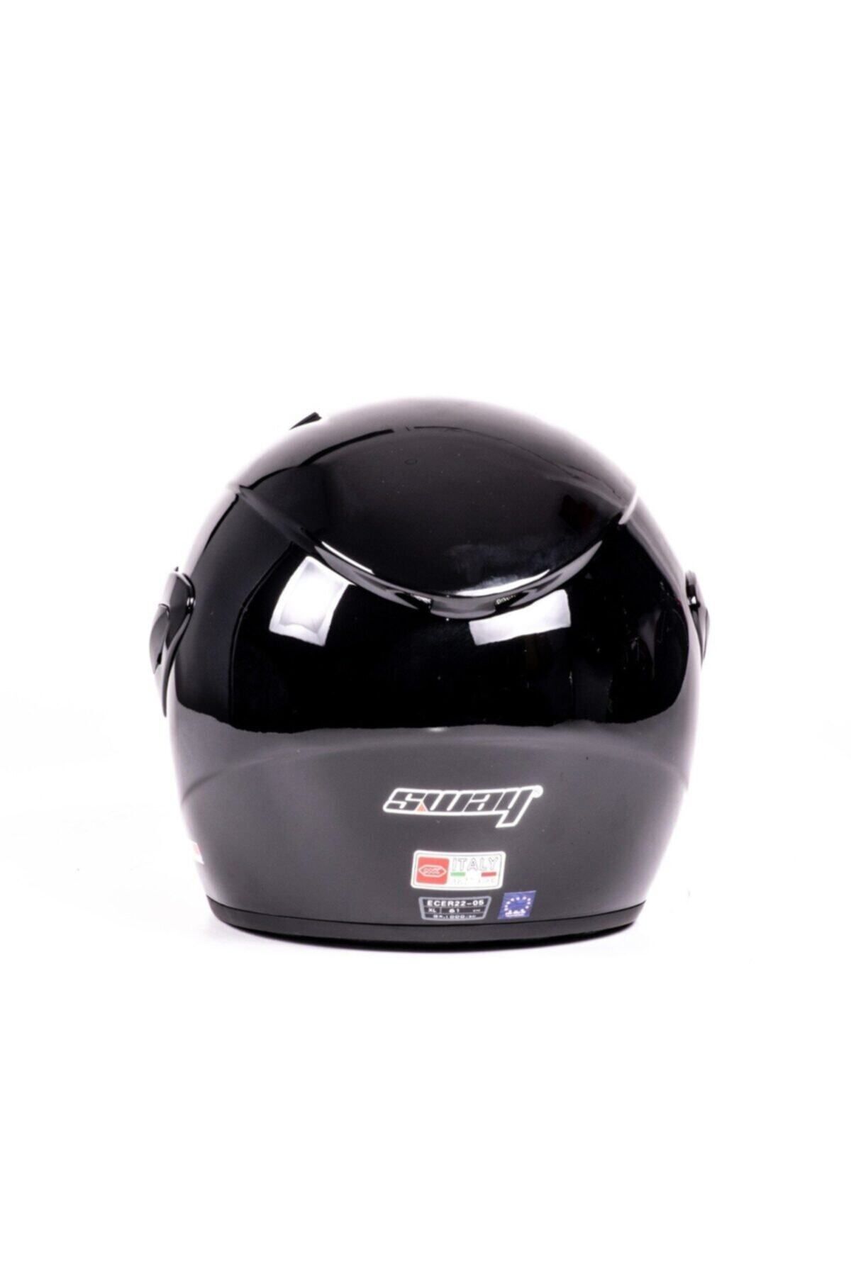 Helmet Sway 700 Yarı Camlı Kask Siyah Ce Güvenlik Sertifikalı