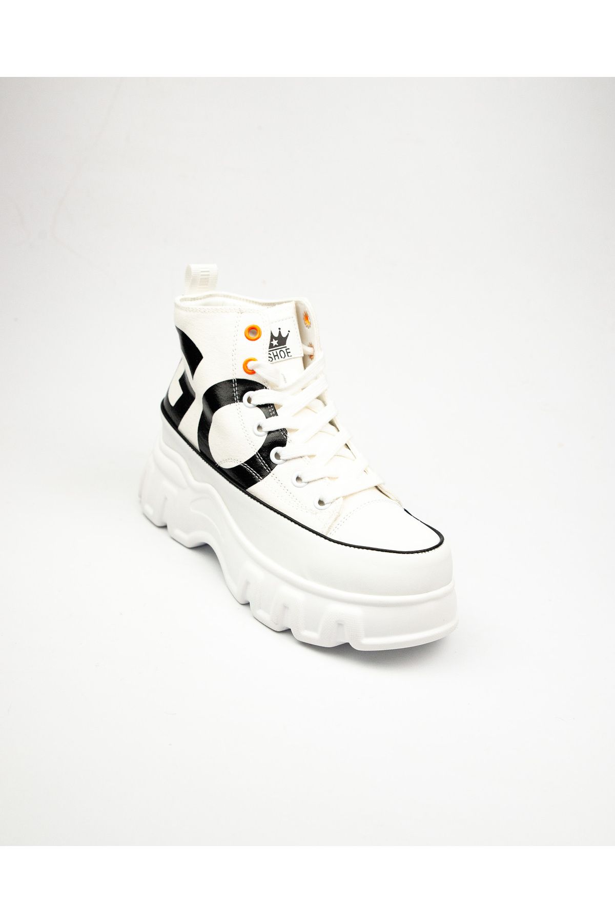 Guja 312-1 Beyaz Kalın Taban Bilekli Sneaker