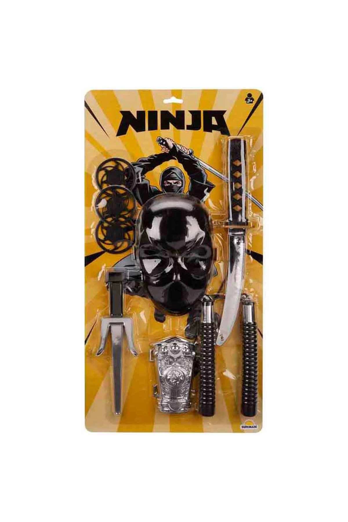 Sunman Ninja Maskeli Savaşçı Seti 8 Parça