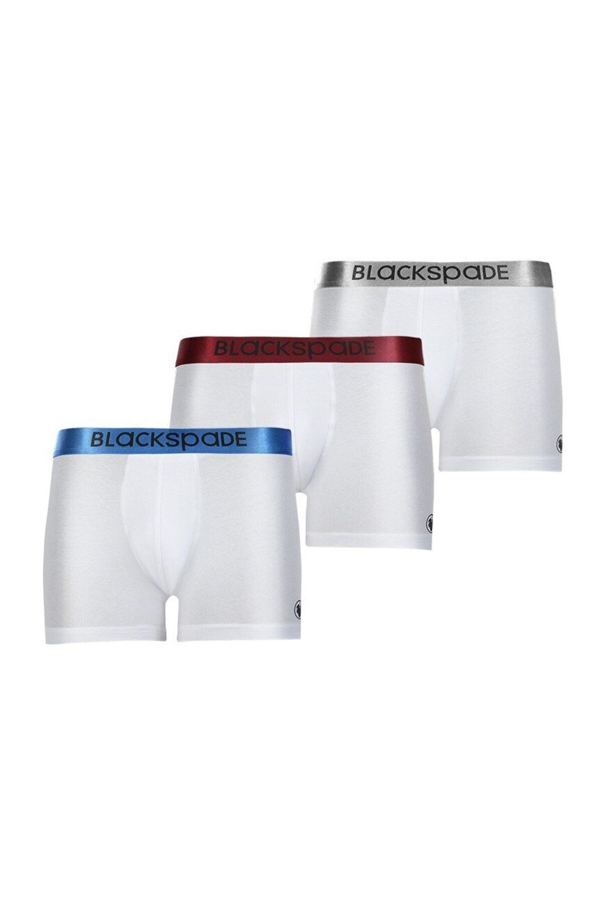 Blackspade Erkek Boxer 3lü Paket Modern Basics 9471 - Beyaz Beyaz Beyaz