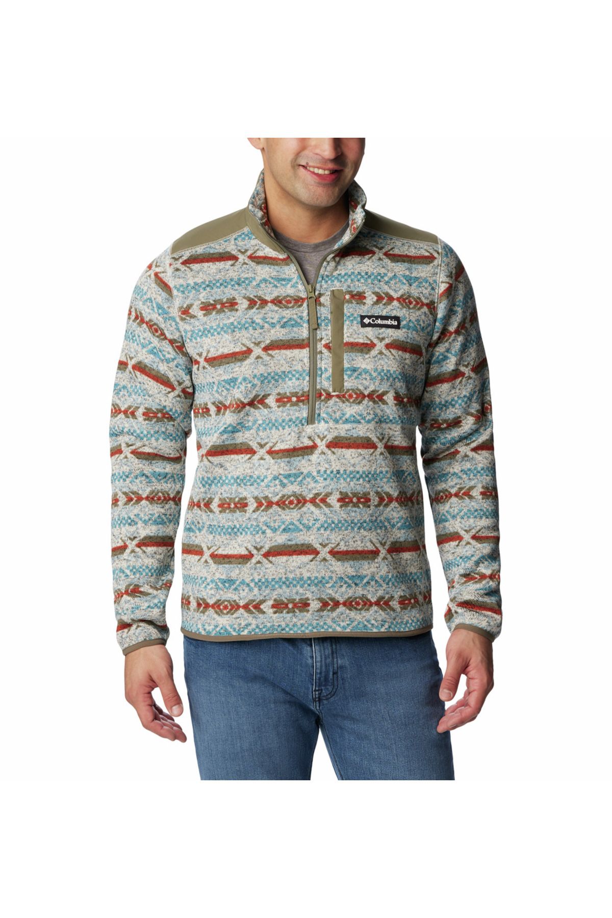 Columbia Sweater Weather II Printed Half Zip Erkek Polar Üst