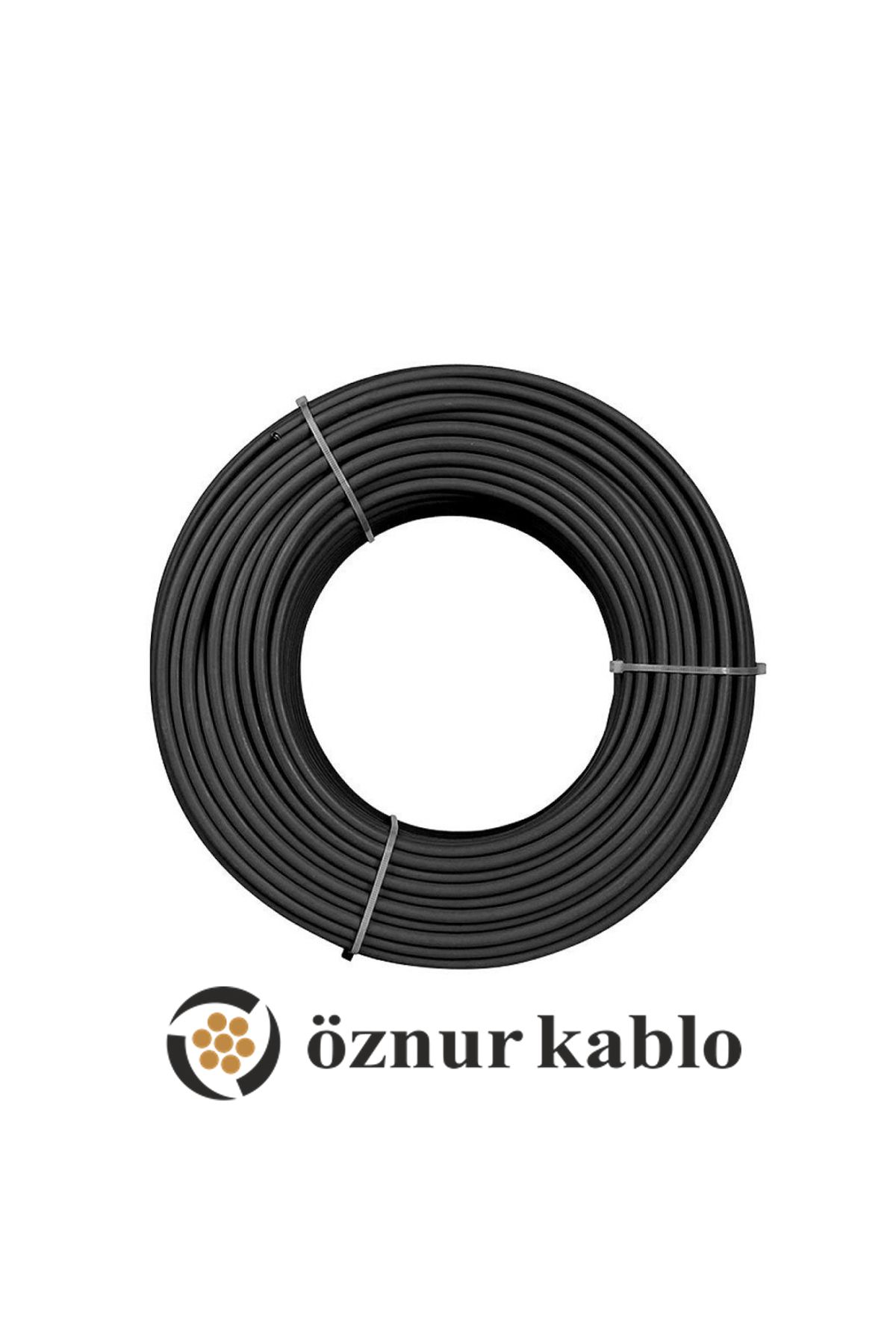 öznur kablo 20 Metre Öznur 6 MM Solar Kablo H1Z2Z2-K Siyah (FOTOVOLTAİK)