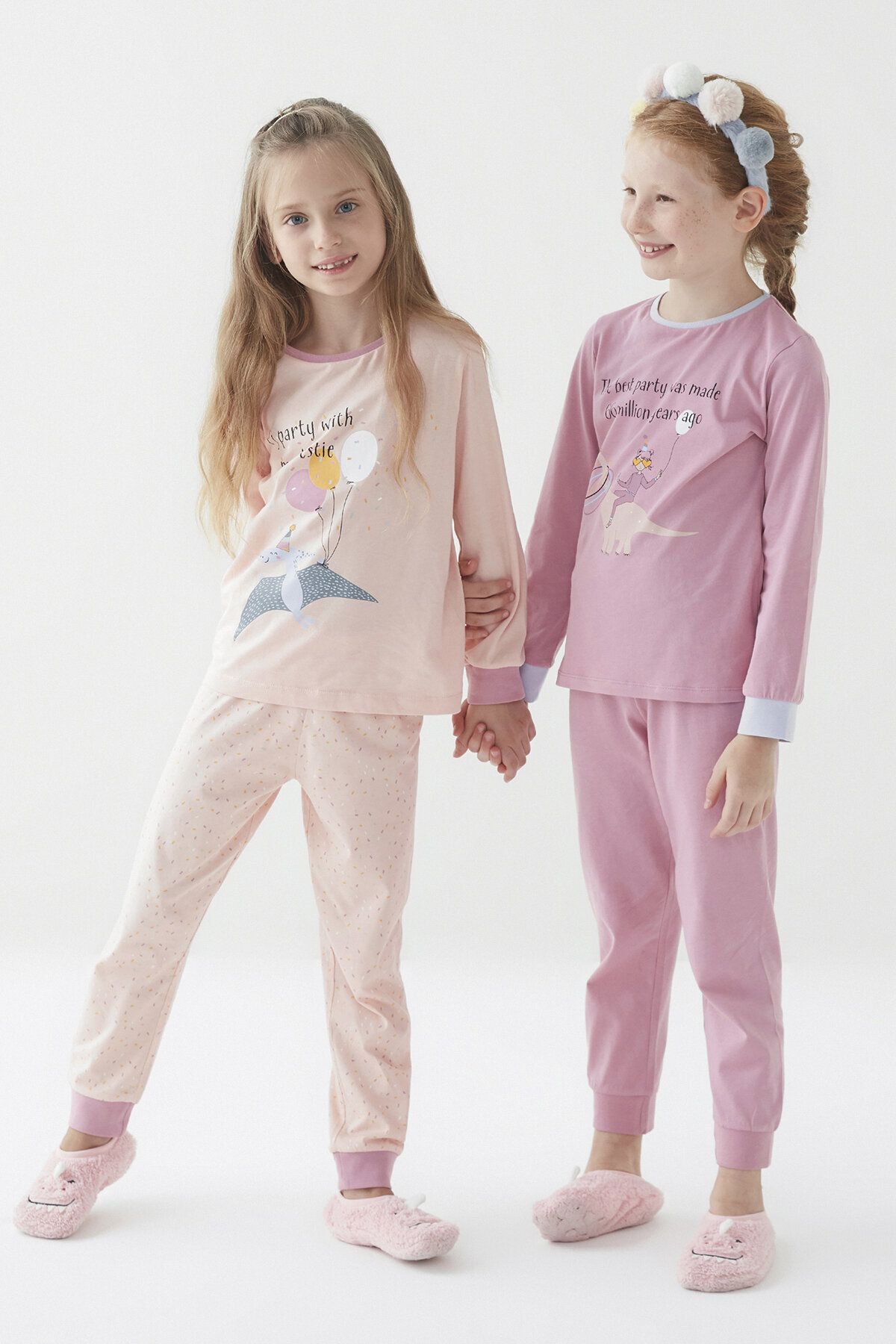 Penti Kız Çocuk Dino Party 4lü Pijama Takımı