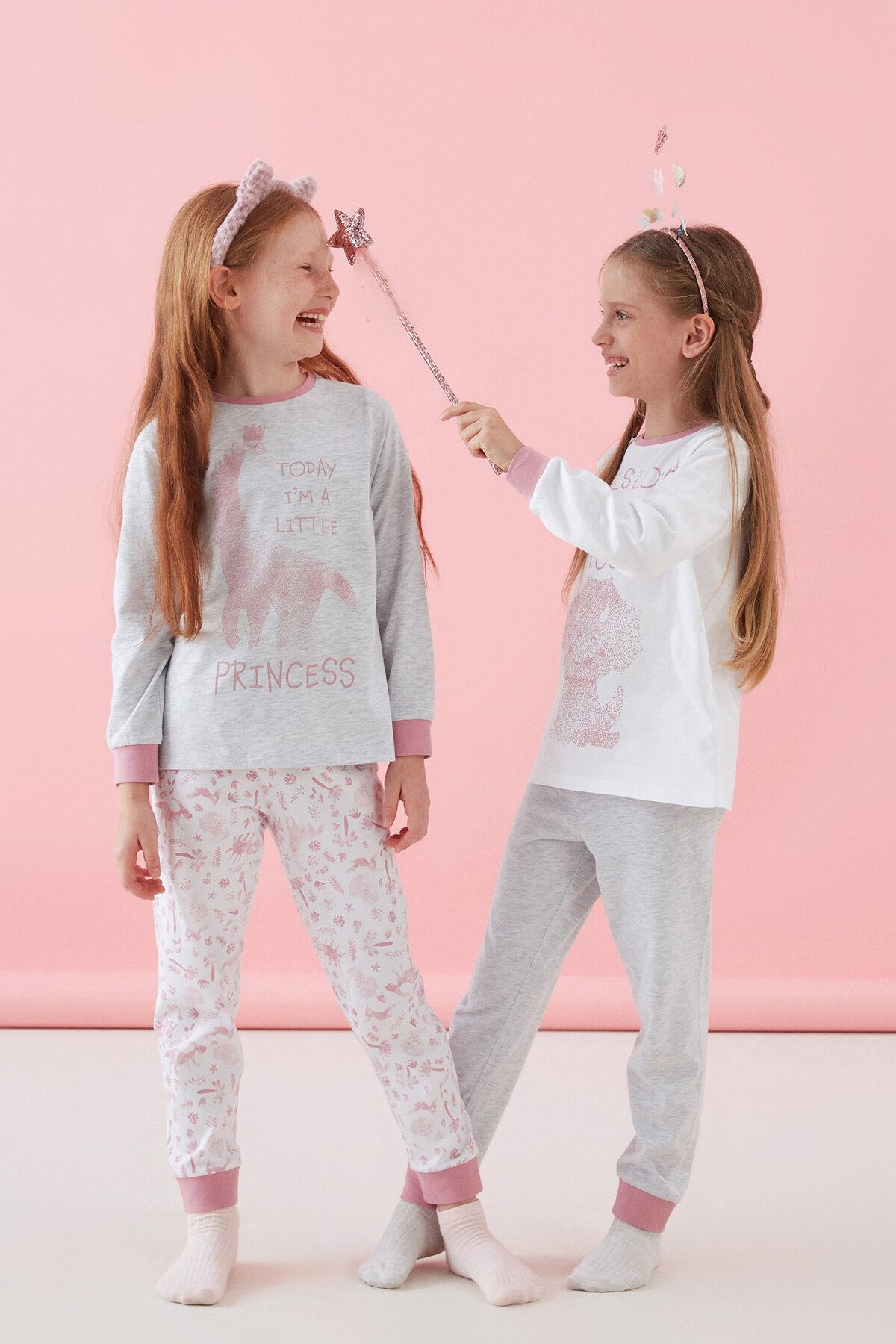 Penti Kız Çocuk Princess Dino 4lü Pijama Takımı