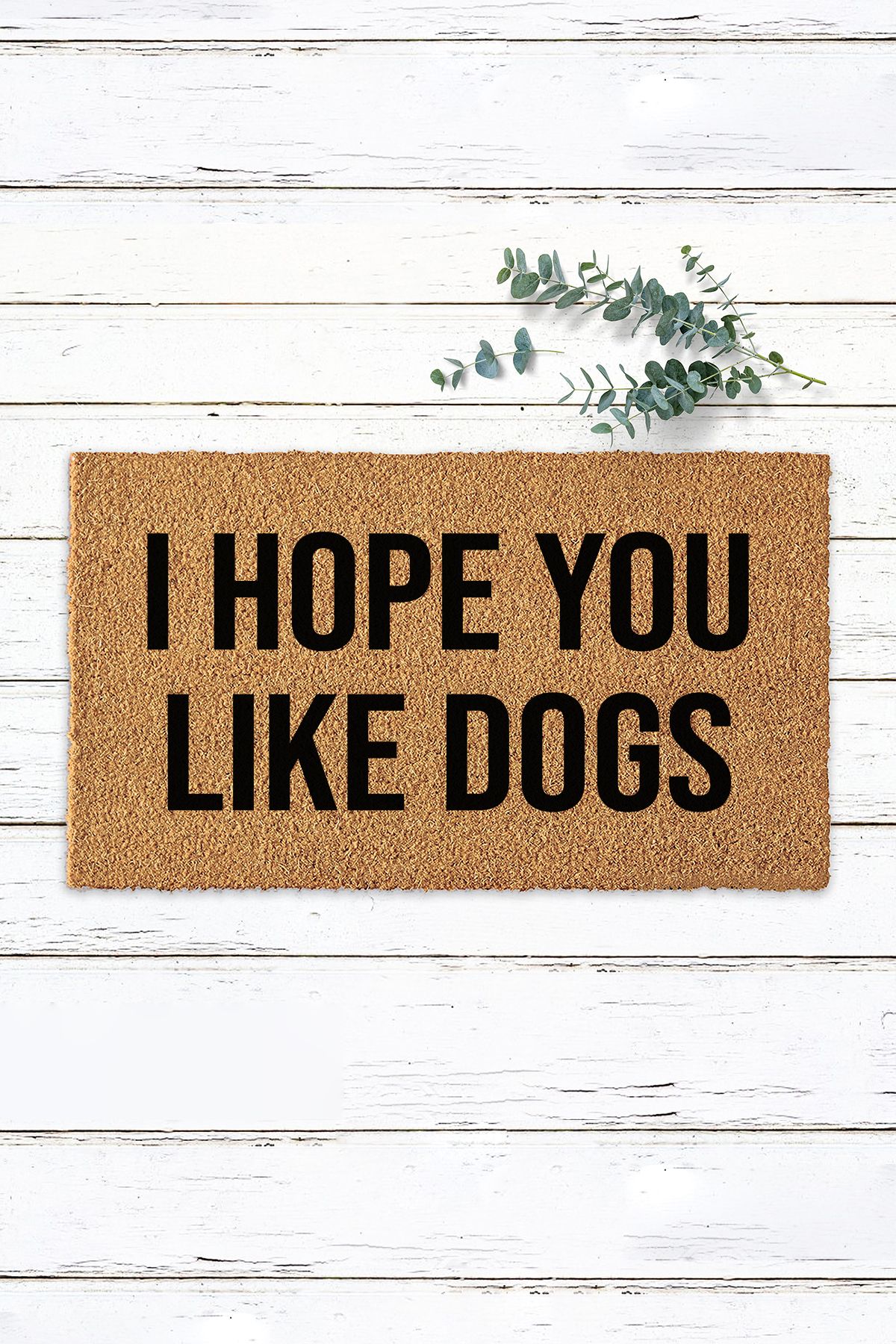 Paspas Yap I Hope You Like Dogs Köpekli Koko Paspas Kapı Önü Kıl Paspas Tasarım Paspas