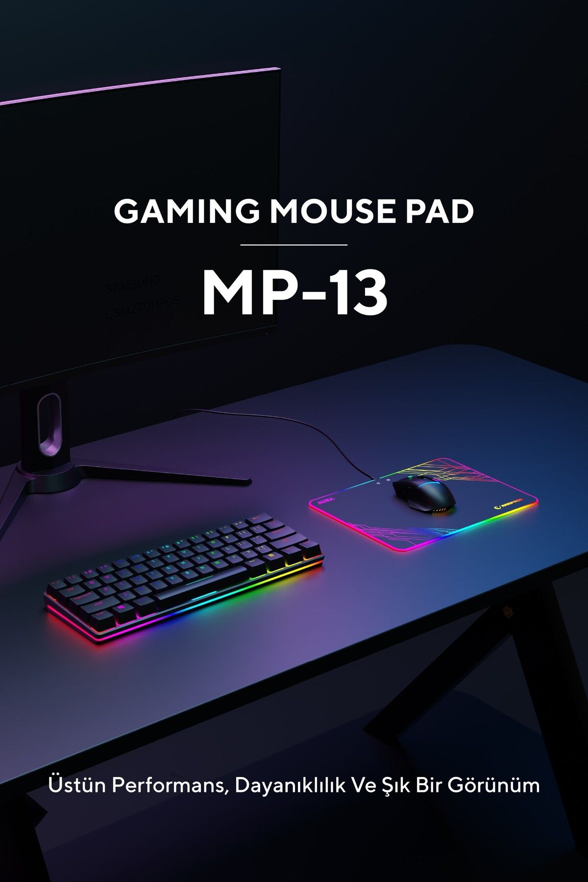 Addison Rampage Mp-13 360x260x5mm Rgb Mouse Pad