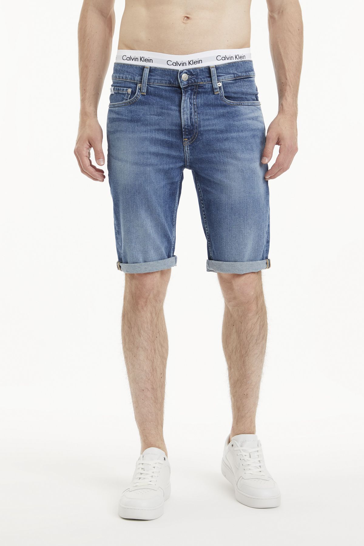 Calvin Klein Pamuklu Normal Bel Slim Fit Denim Short Erkek Short J30j322784 1a4