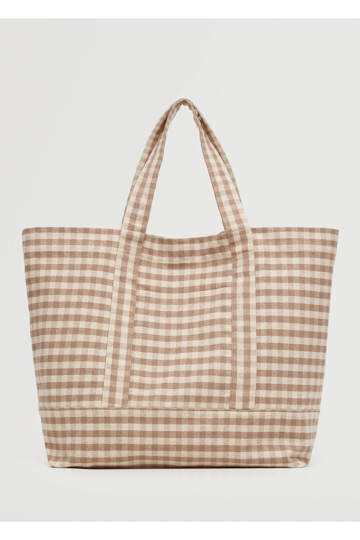 MANGO Pamuklu shopper çanta (55.0x40.0x4.0cm)