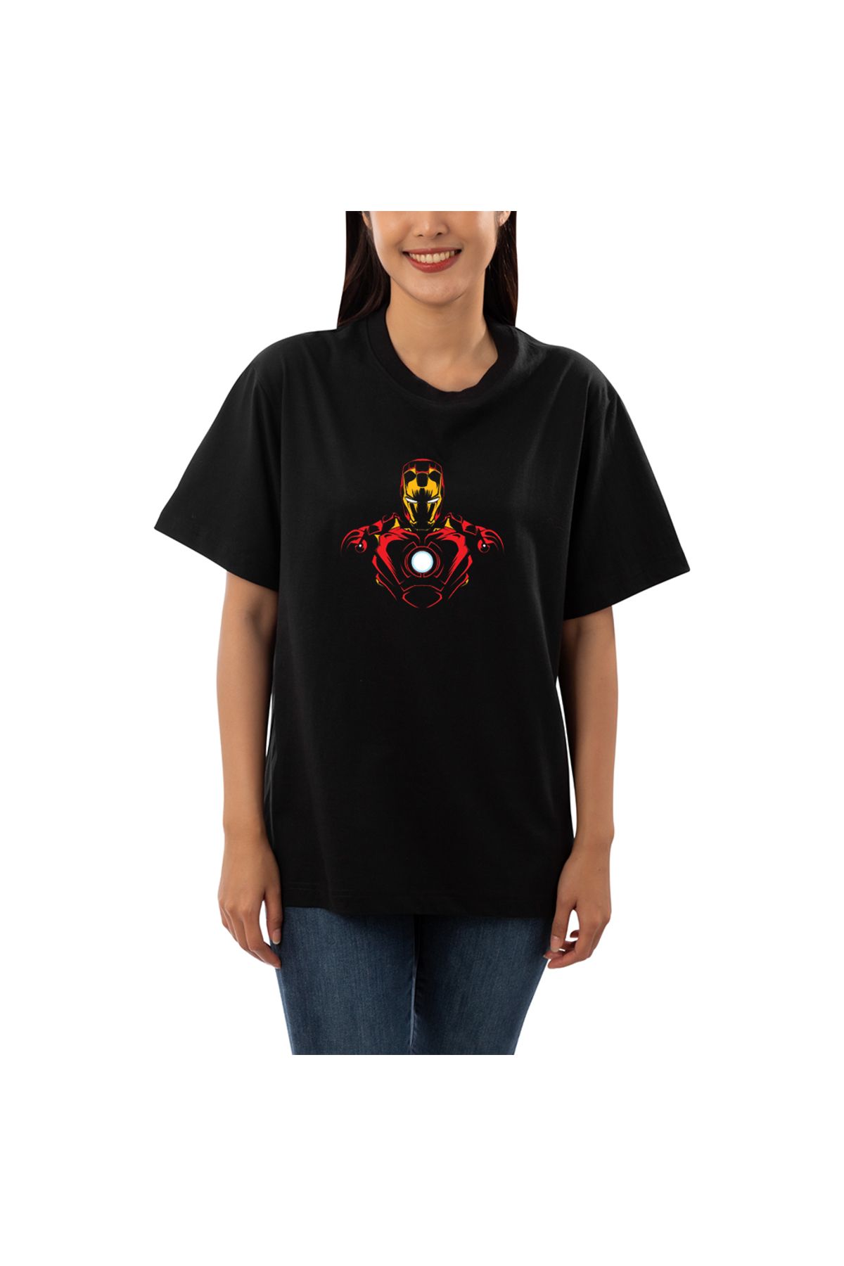 Thesba Iron- Man- Baskılı Oversize Unisex T-shirt