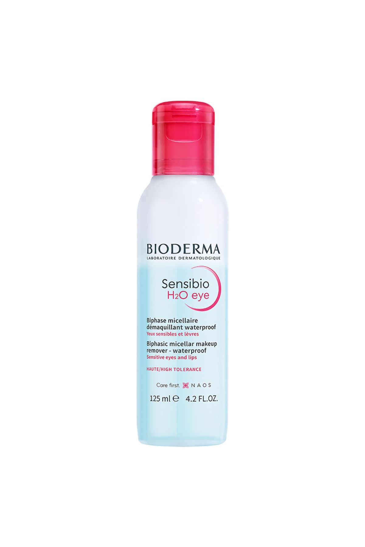 Bioderma Sensibio H2O Hassas göz çevresi ve dudaklar için B5 vitaminli Çift Fazlı Temizleyici 125 ml