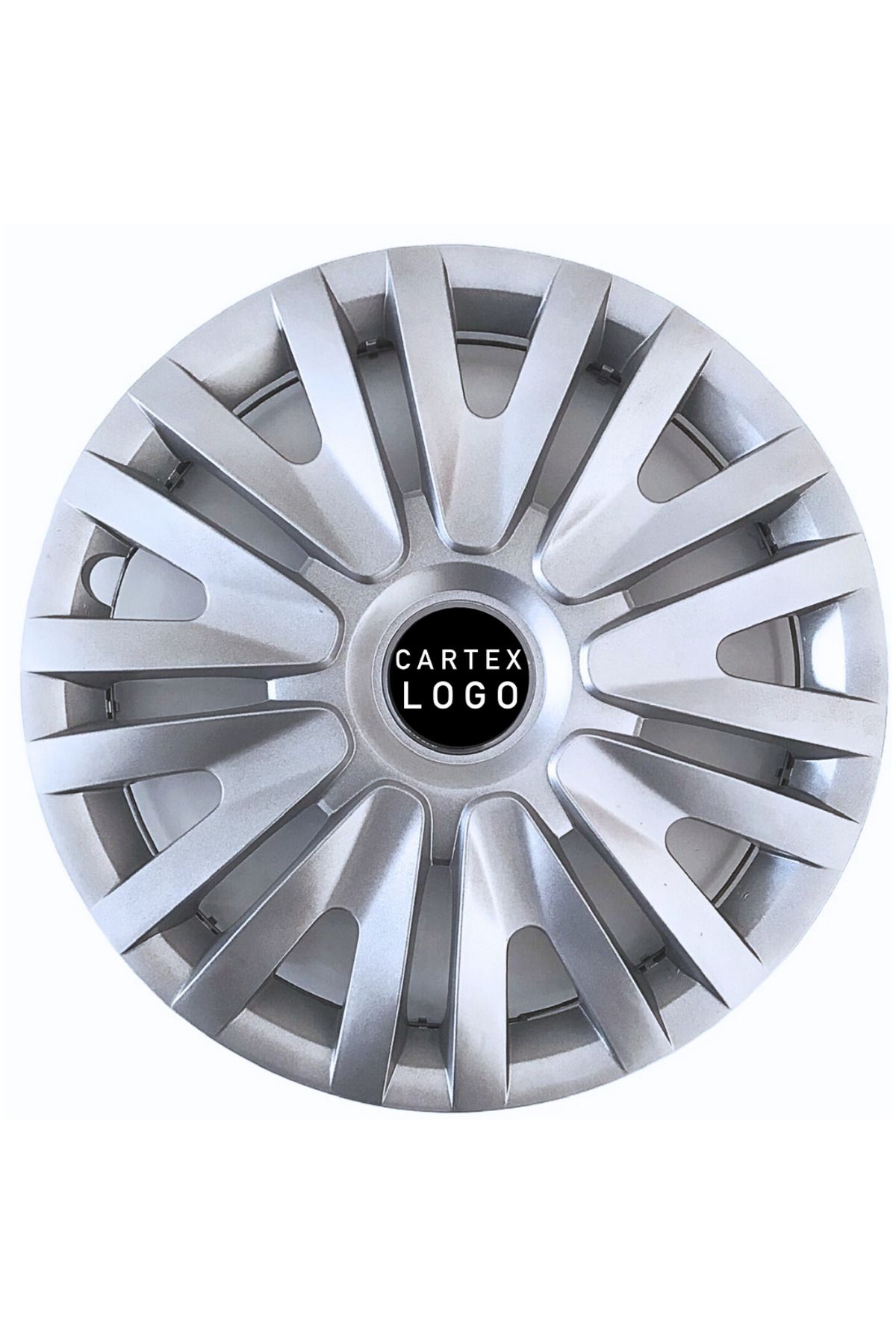 Cartex Citroen C-elysee 15'' Inç Gri 4lü Set Jant Kapağı Çelik Jant Görünümlü