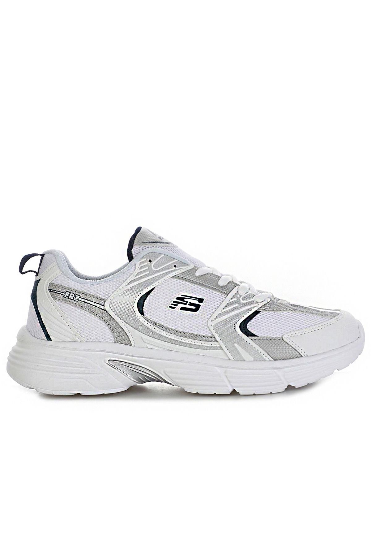 Freemax Unisex Ortopedik Garantili Çok Hafif Esnek Rahat Sneaker Konforlu Spor Ayakkabı Beyaz Gümüş